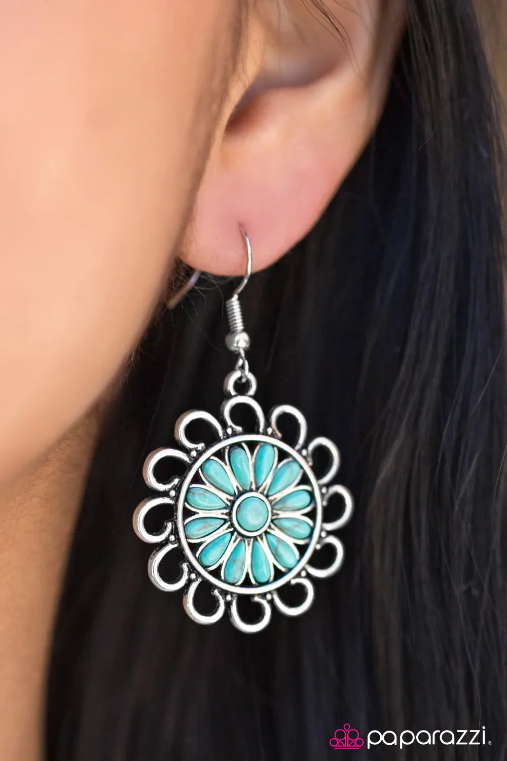 Paparazzi Earring ~ Into The Wild I Go  - Blue