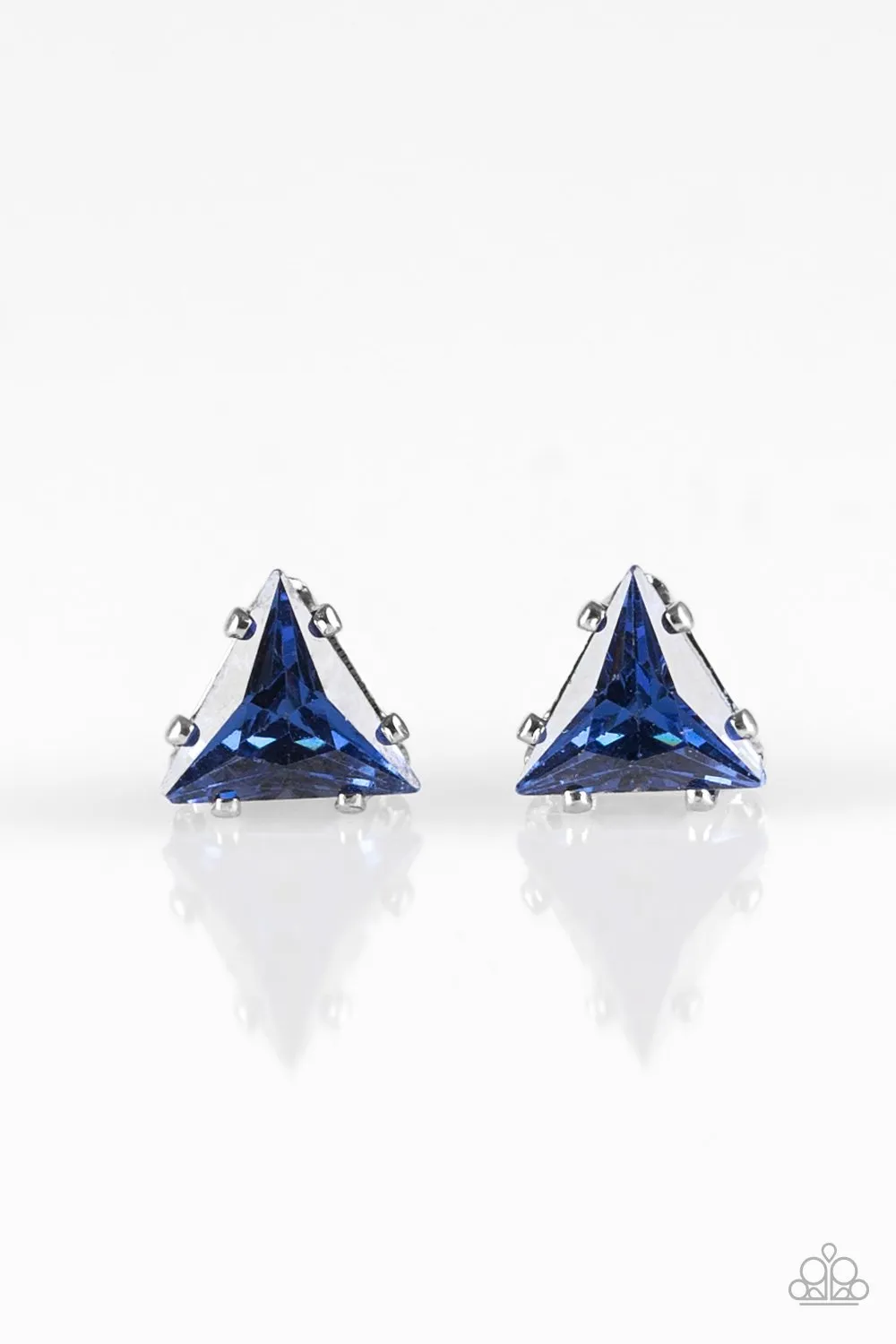 Paparazzi Earring ~ Prismatic Shine - Blue Post