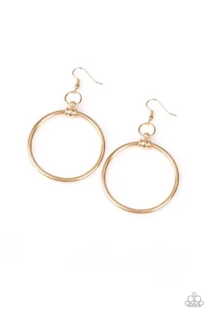 Paparazzi Earring ~ Total Focus - Gold