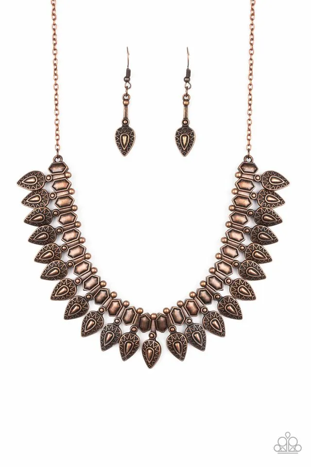 Paparazzi Necklace ~ When The Hunter Becomes The Hunted - Copper