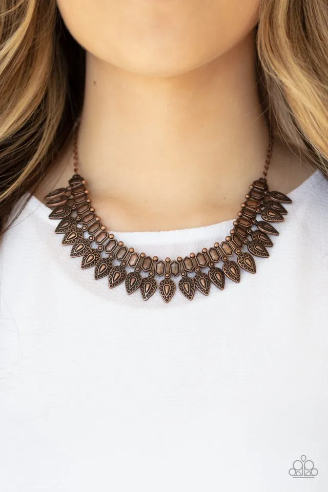 Paparazzi Necklace ~ When The Hunter Becomes The Hunted - Copper