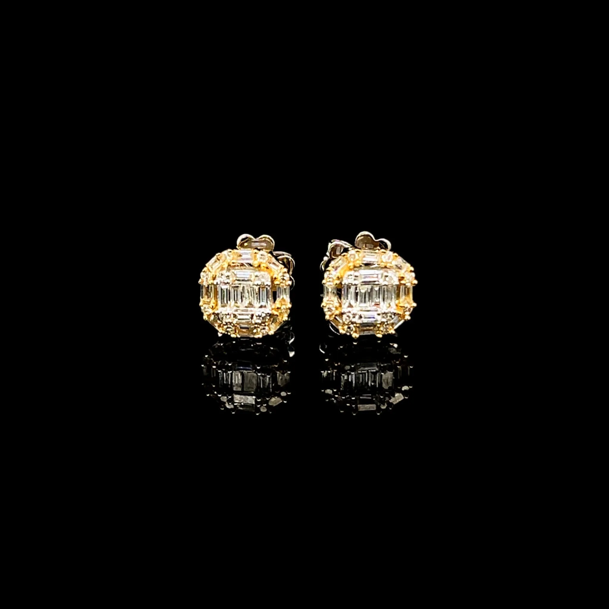 PREORDER | Gold Cushion Cathedral Diamond Jewelry Set 14kt