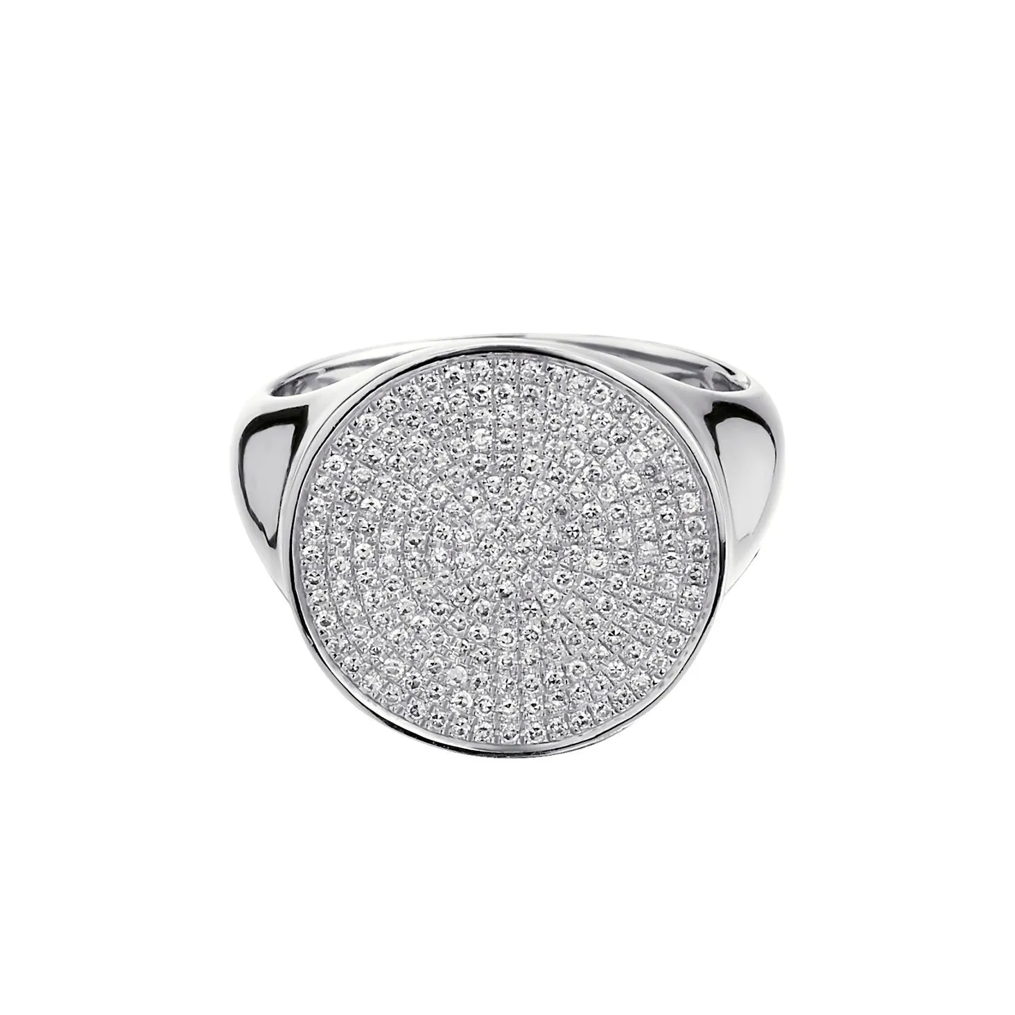 ROUND PAVÉ DIAMOND RING