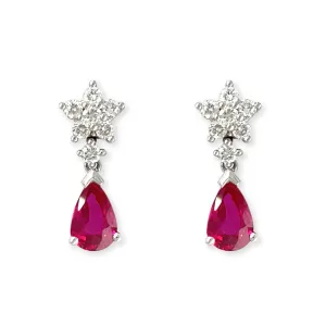 Ruby & Diamond earrings