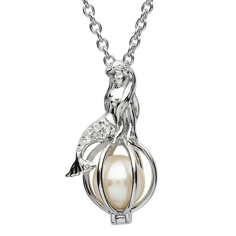 ShanOre Mermaid Pearl Pendant Necklace