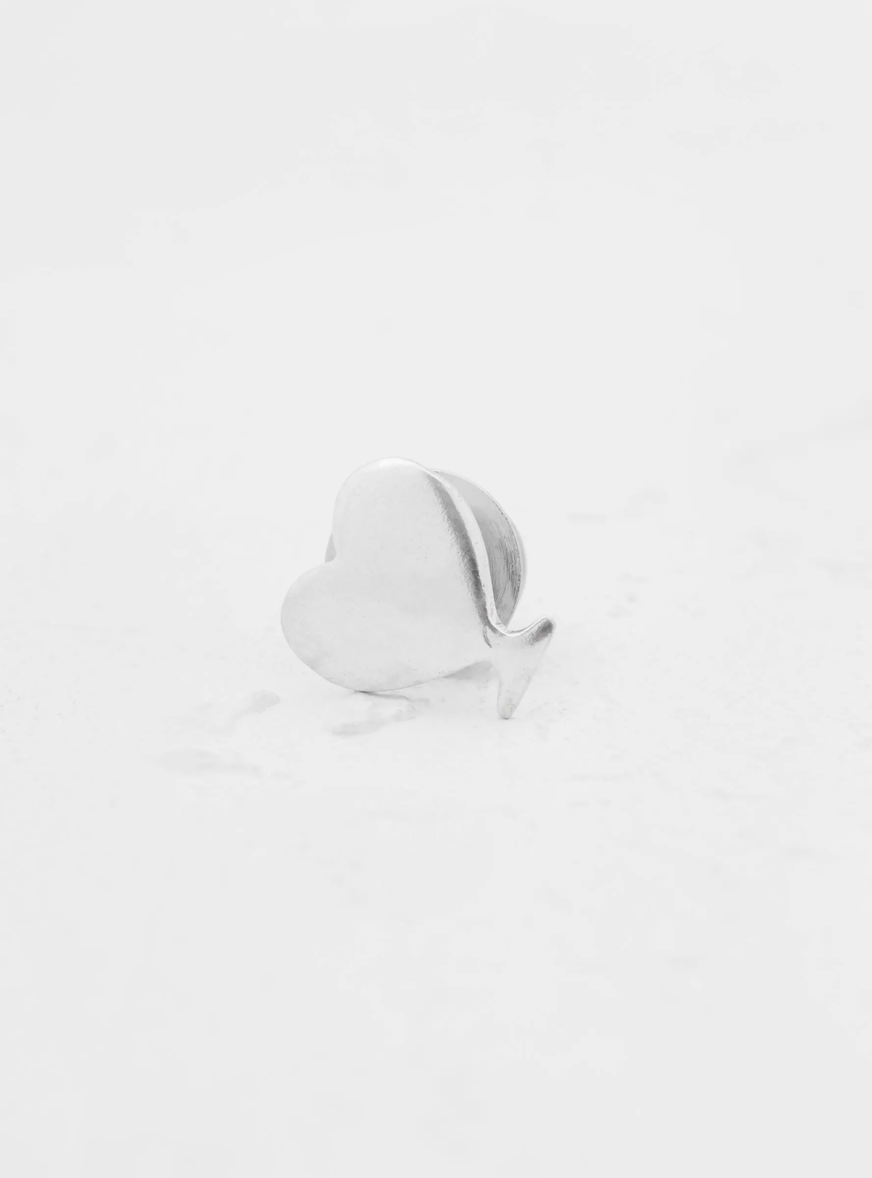 Small Heart Pin Silver