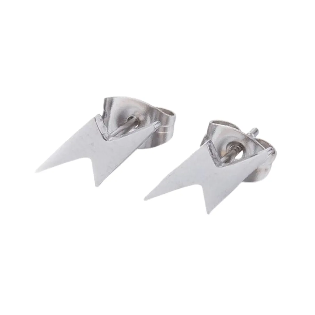 Stainless Steel Earrings - Lightning Bolt