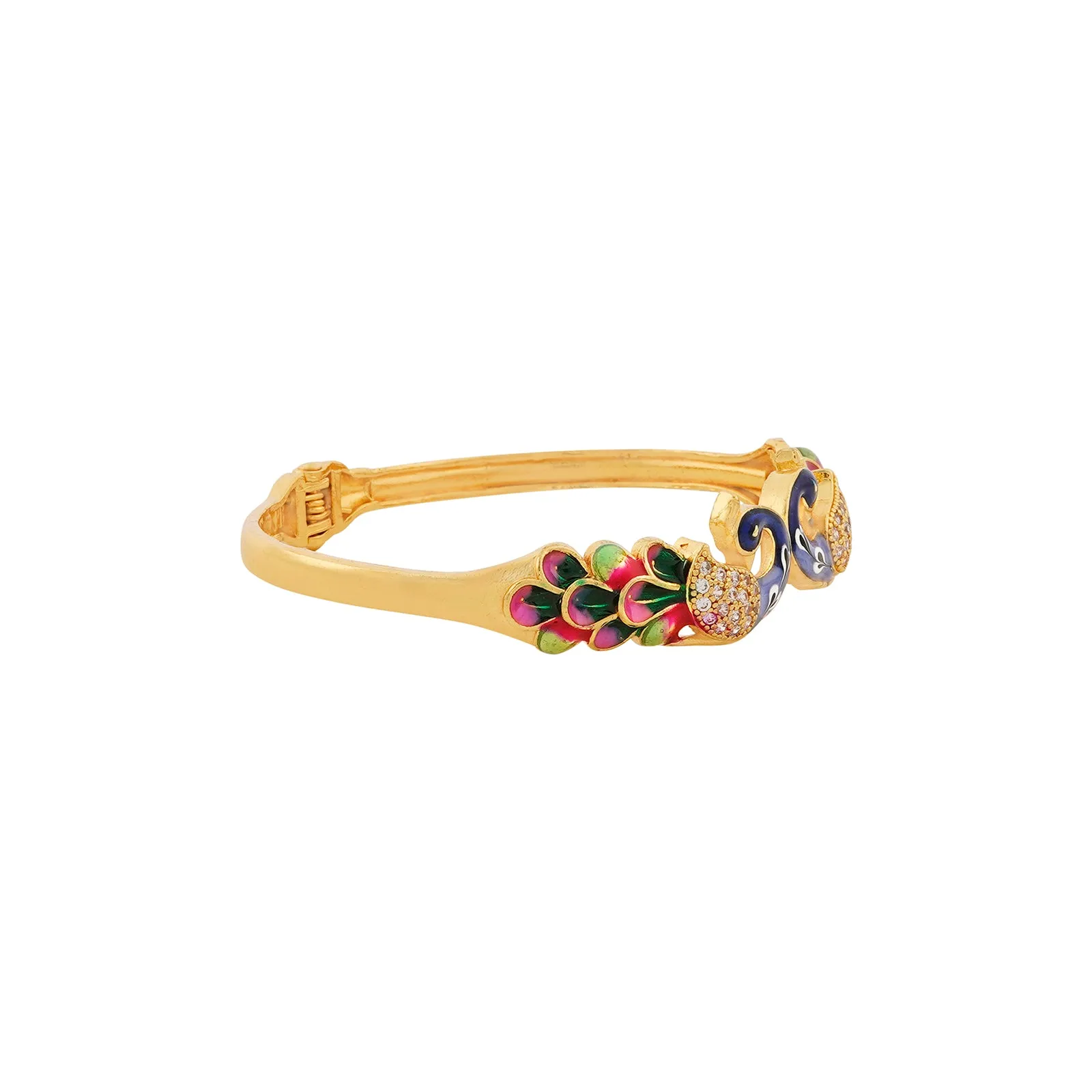 Teejh Morini Blue and Pink Stone Gold Bracelet