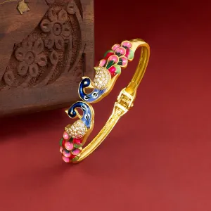 Teejh Morini Blue and Pink Stone Gold Bracelet