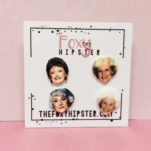 The Golden Girls Stud Earrings