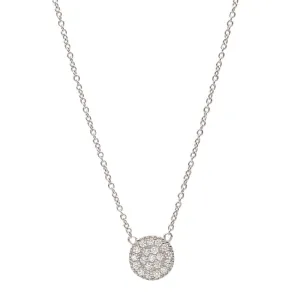 TINY DISC NECKLACE, SILVER