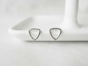 Triangle  silverstuds | 925silver studs | Simple Studs | Post earrings