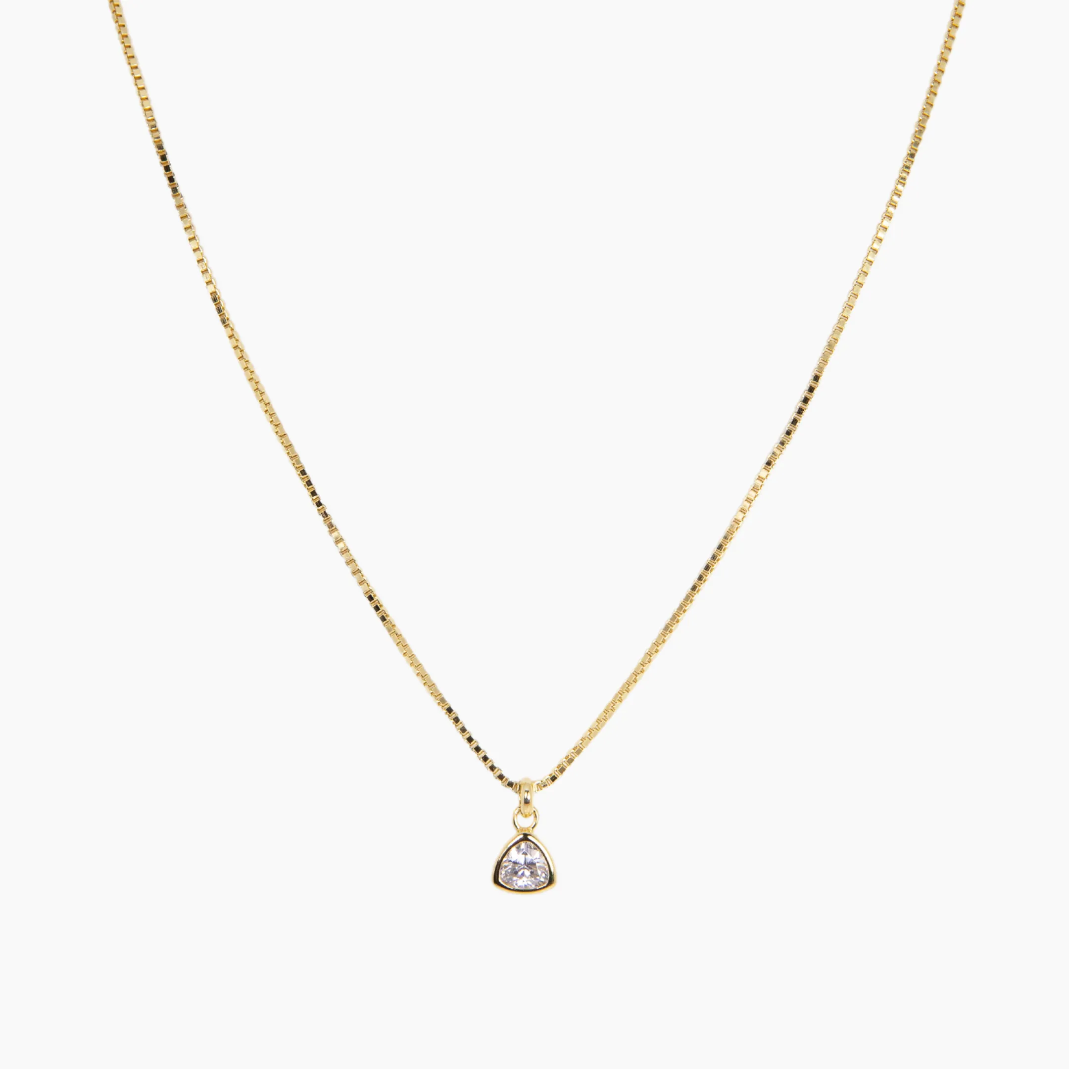 Trillion CZ Necklace