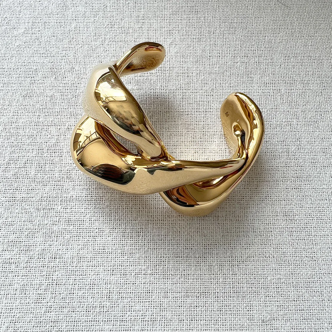 Twisted Cuff, Gold