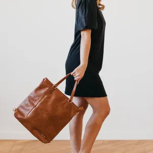 Upper East Side Vegan Leather Backpack & Crossbody Tote Bag