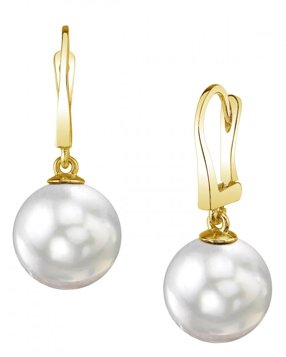 White South Sea Pearl Classic Dangle Earrings