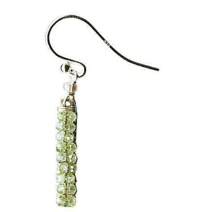 Wrapped Bars Earrings 4934 with Green Kyanite by Michelle Pressler Jewelry